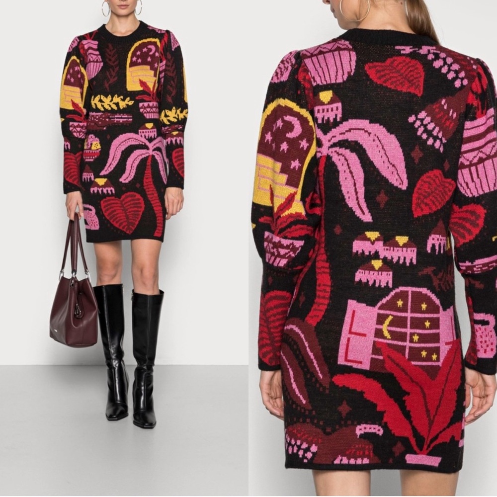 FARM Rio Tropical Magic Sweater Dress - Picture 2 of 10